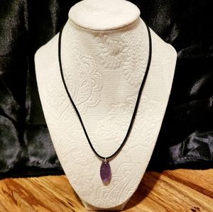 Purple Resin Necklace